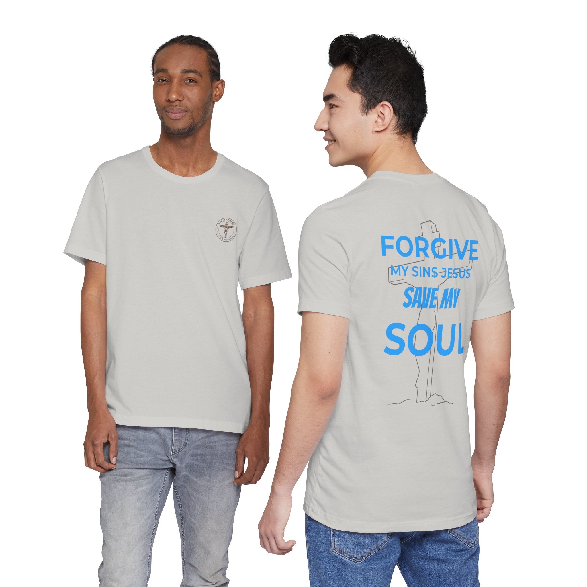 "Forgive My Sins Jesus Save My Soul Tee" - Short Sleeve Tee